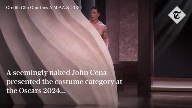 Oscars 2024 SHOCKING John Cena green screen