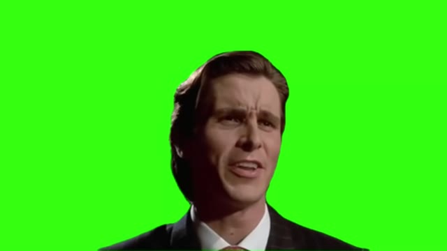 Patrick Bateman Sigma green screen