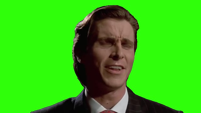 Patrick20Bateman20Sigma20Meme20Green20Screen green screen