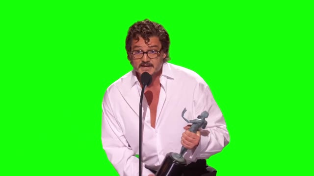 Pedro Pascal Im gonna have a panic attack and Im gonna leave green screen