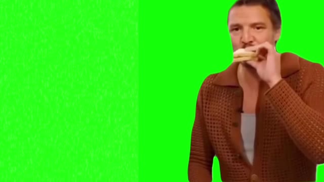 Pedro Rascal eating asmr green screen