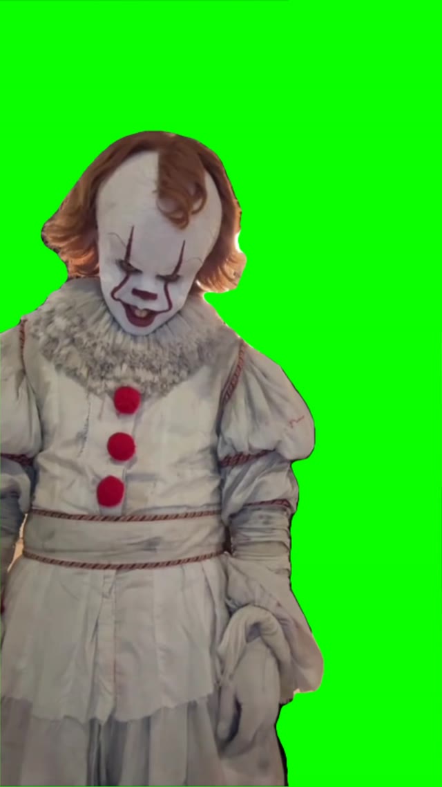 Pennywise dancing to goodies green screen