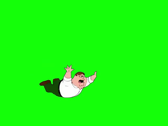 Peter Falls and Hurts His Knee Family Guy green screen