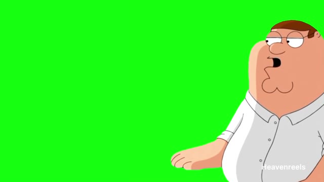 Peter Griffin Wow green screen