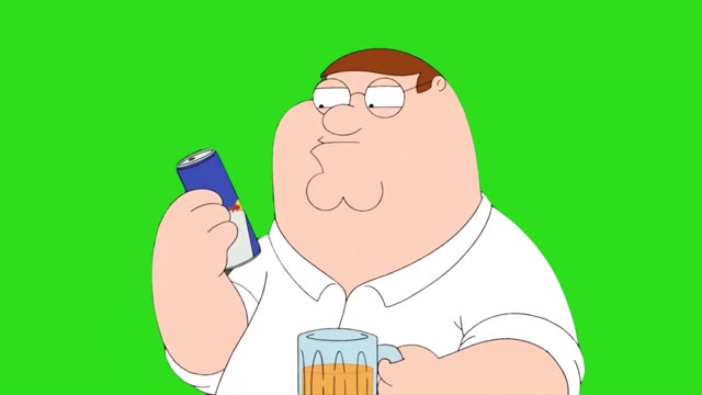 Peter Tries Red Bull green screen