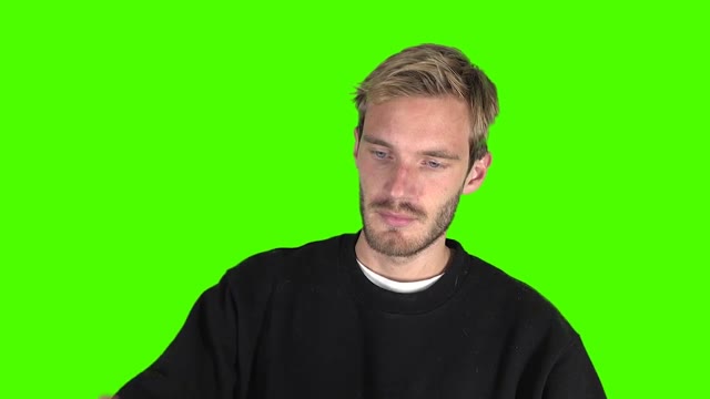 Pewdiepie facepalm reaction green screen