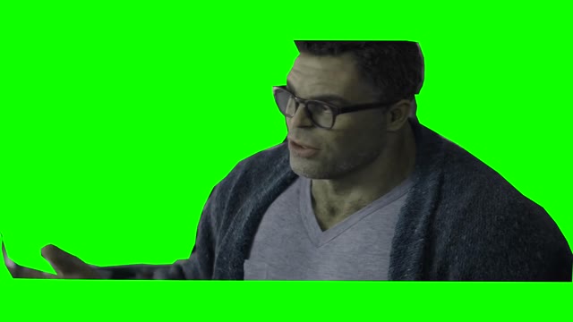 Professor Hulk green screen