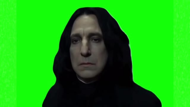 Professor Severus Snape always green screen