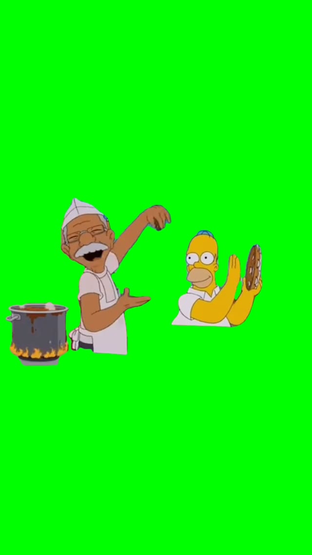 Put some mustard on my roll  green screen