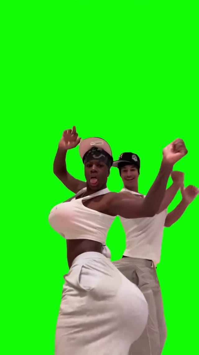 Rakai and Tota Dancing green screen