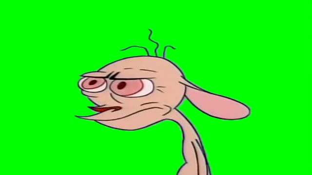 Ren Gets Angry green screen