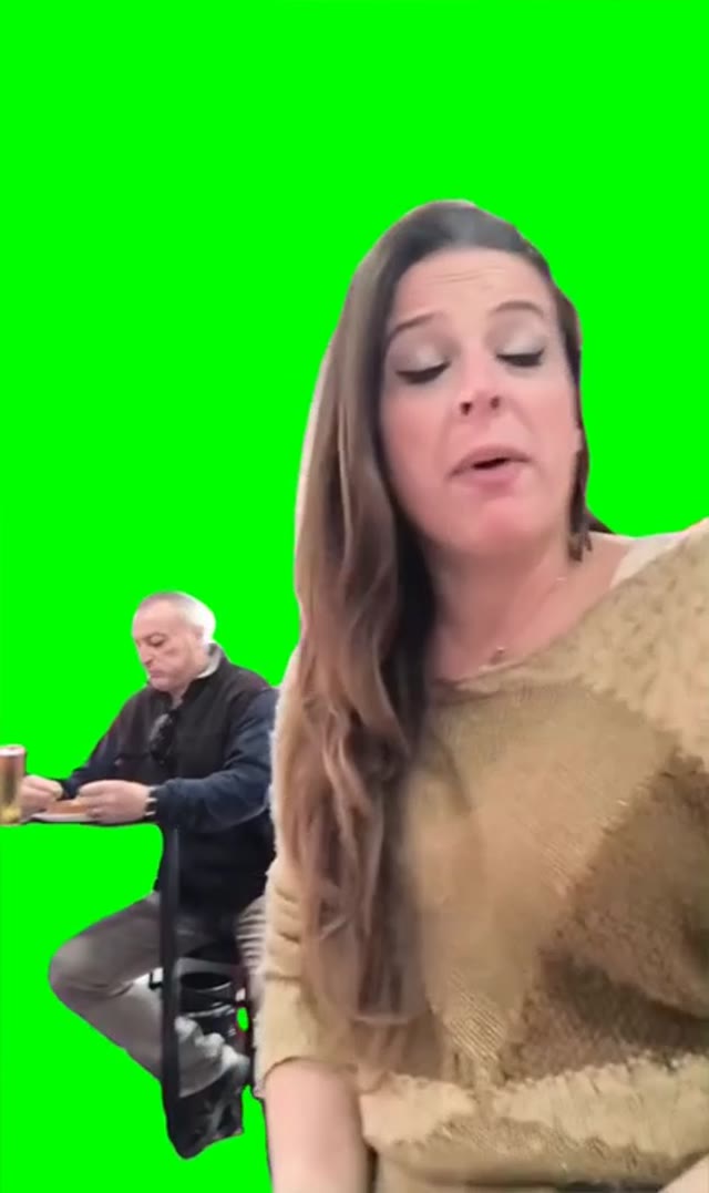 Ricardo is shocked green screen