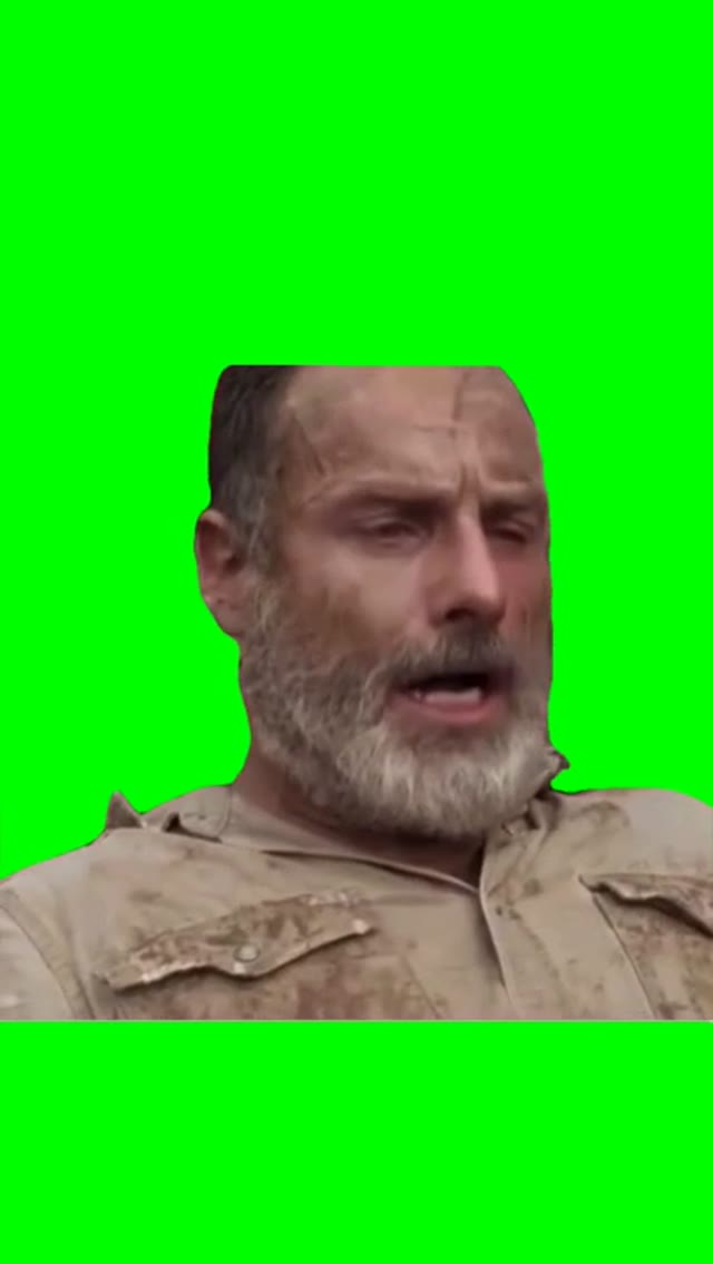 Rick not feeling Good green screen