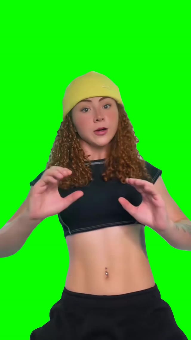 Robot dance green screen