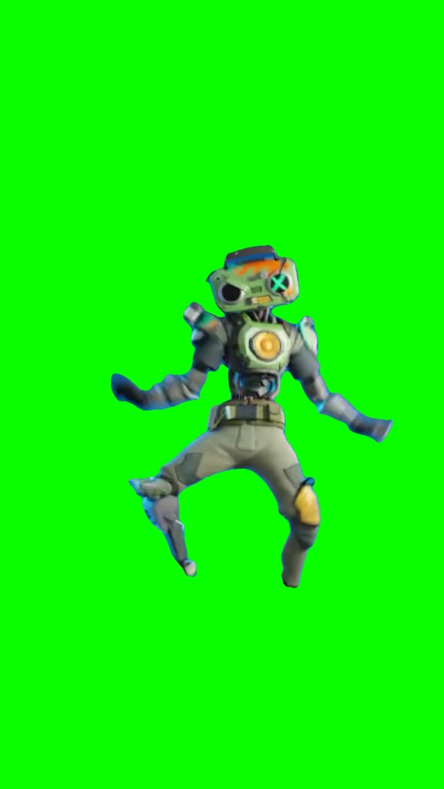 Robot dancing Prince of Egypt green screen