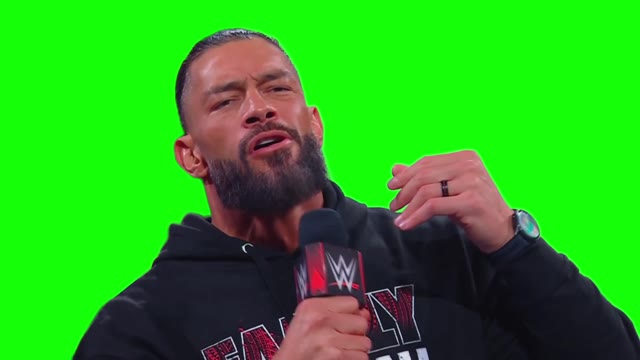 Roman Reigns ACKNOWLEDGE ME green screen