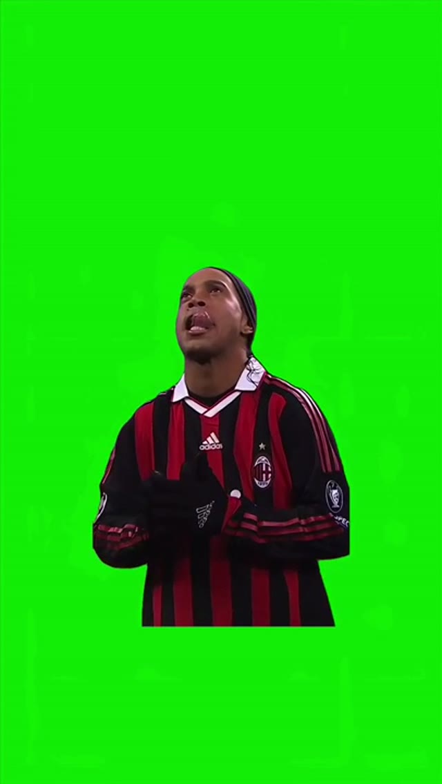 Ronadihno Swerving Tounge green screen