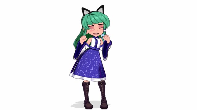 SAD CAT DANCE IN green screen