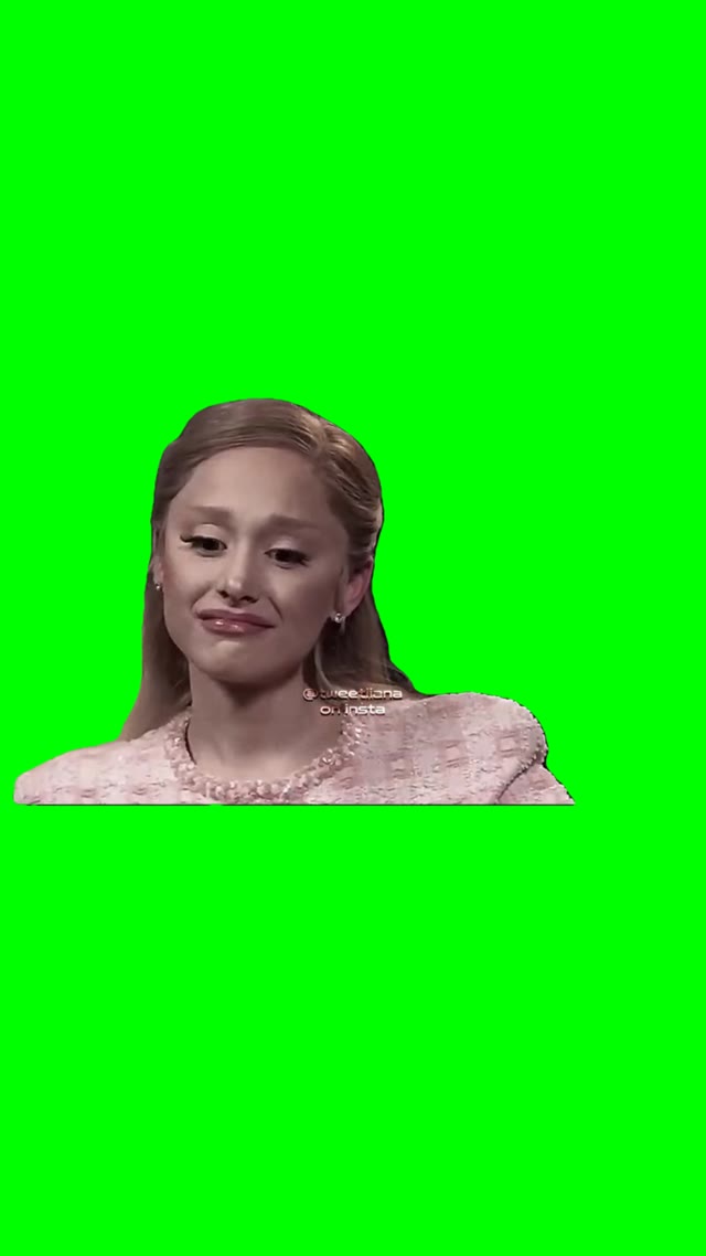 Sad Ariana green screen