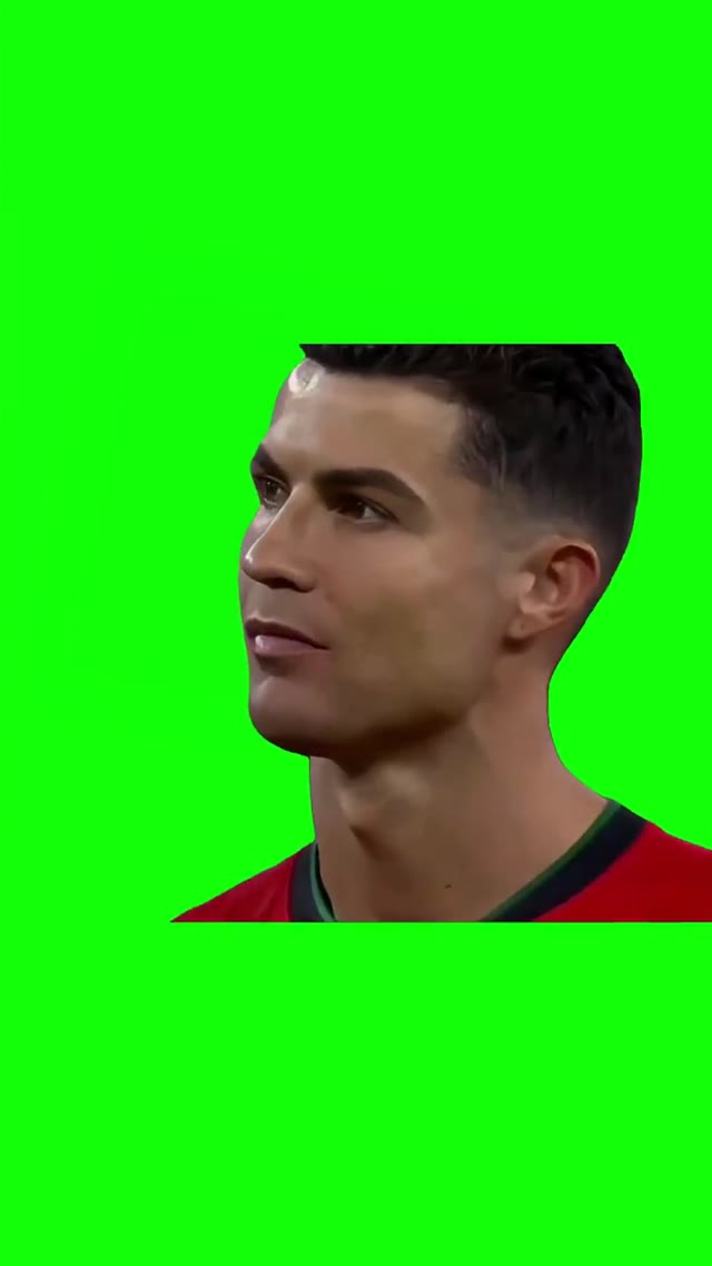 Sad Ronaldo green screen