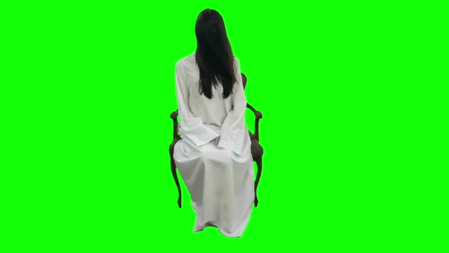 Scary green screen