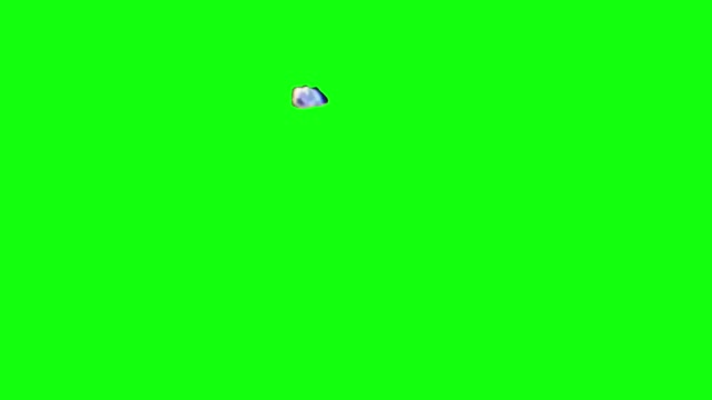 Screaming Blue Thing green screen