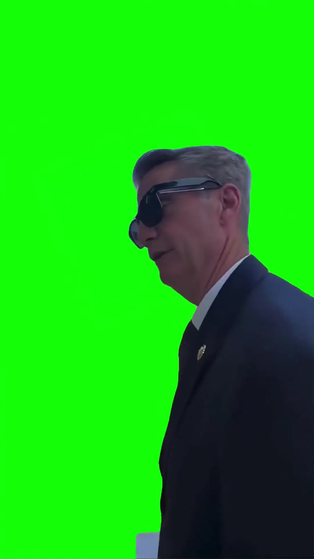 Senator throwing shade  green screen