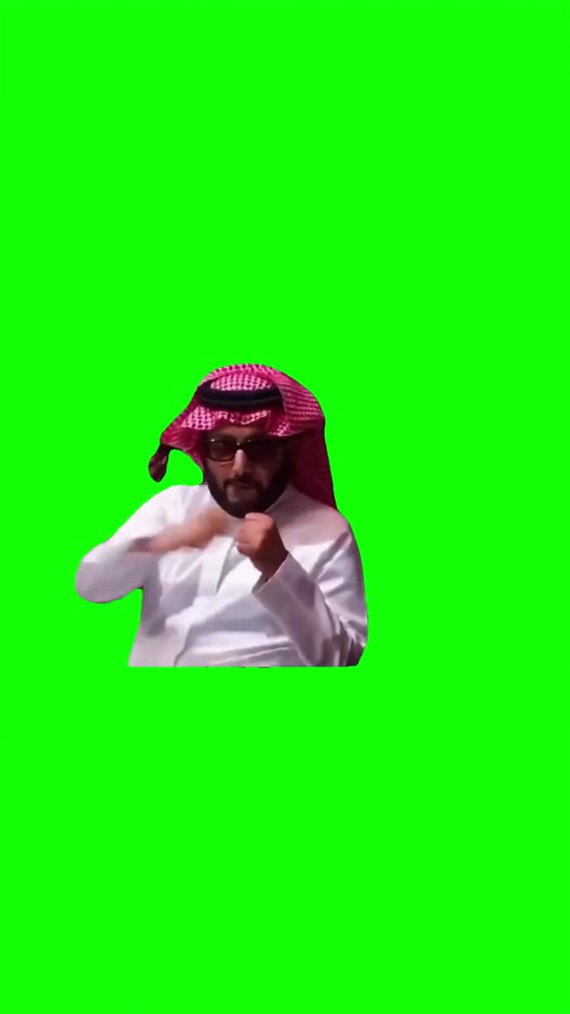 Shaikh shadowboxing green screen