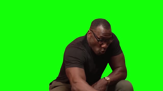 Shannon Sharpe Oh Lord Anybody Else Need a Shot of This green screen