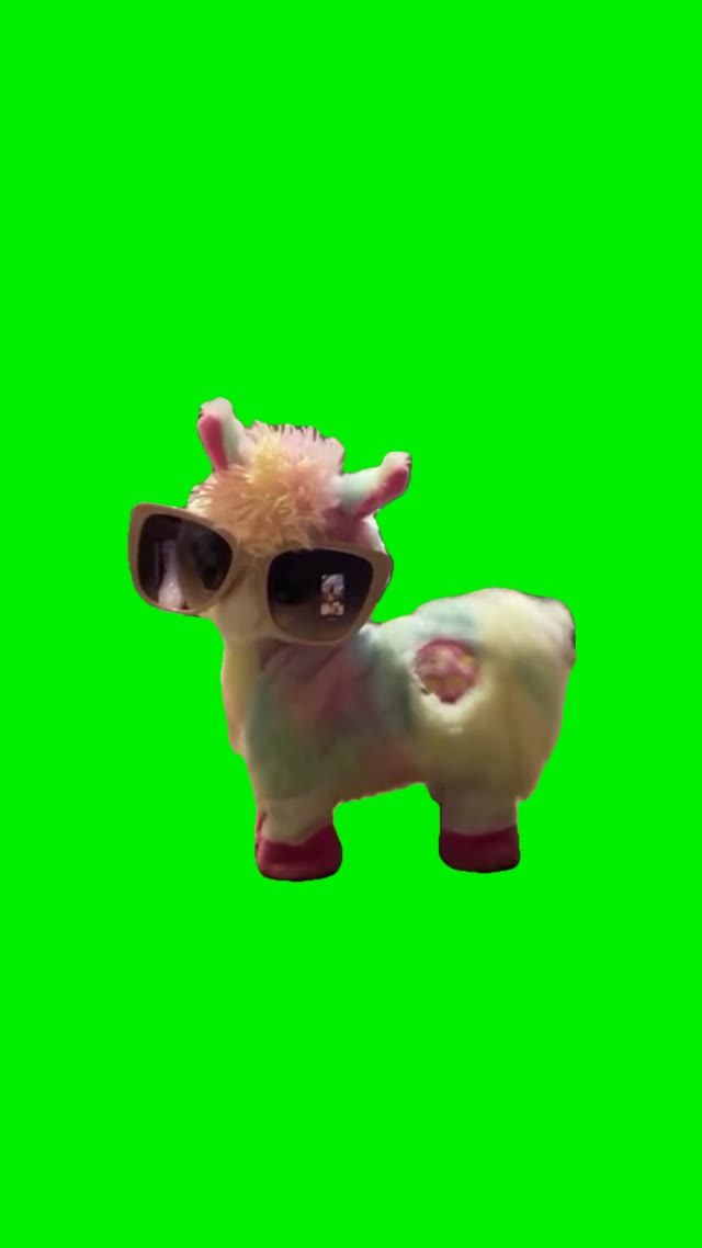 Sheep dancing green screen