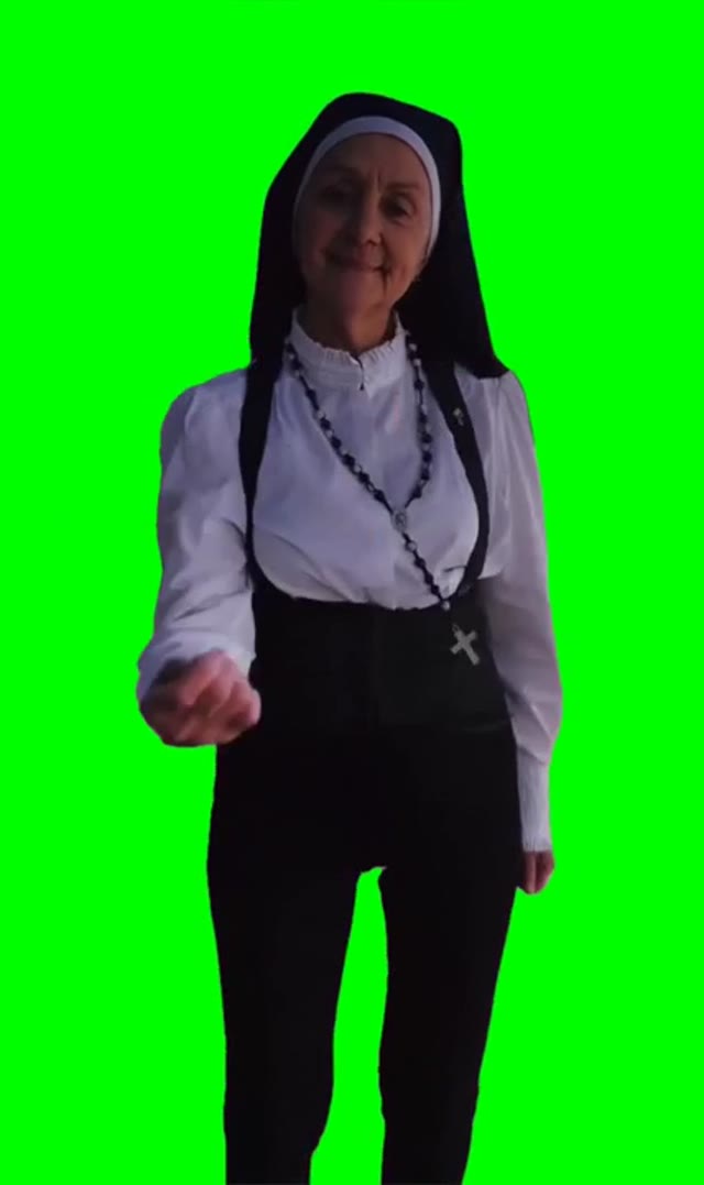 Sister Mary blaze not like us green screen