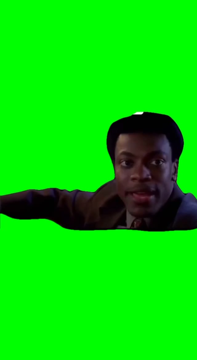 Slap me man. green screen