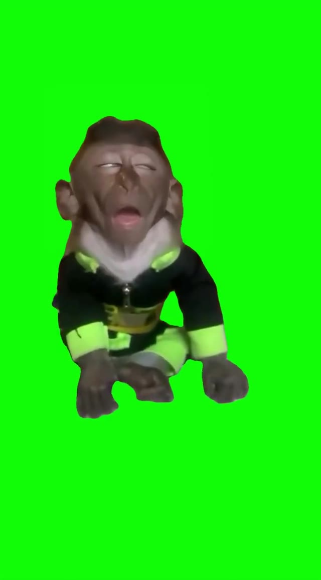 Sleepy Monkey green screen