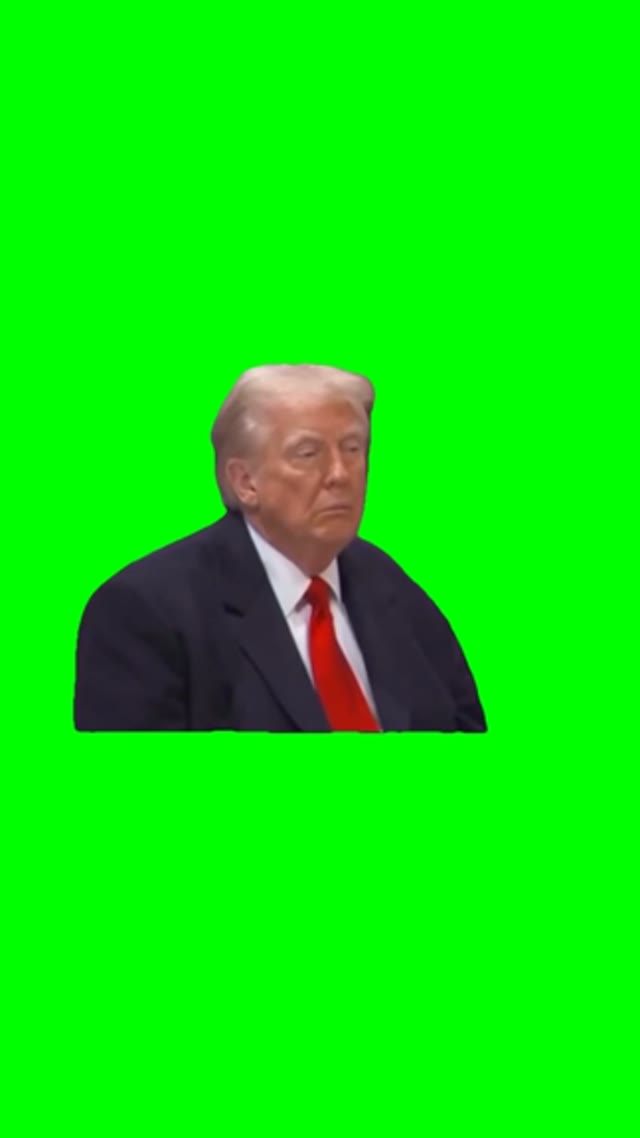 Sleepy Trump green screen