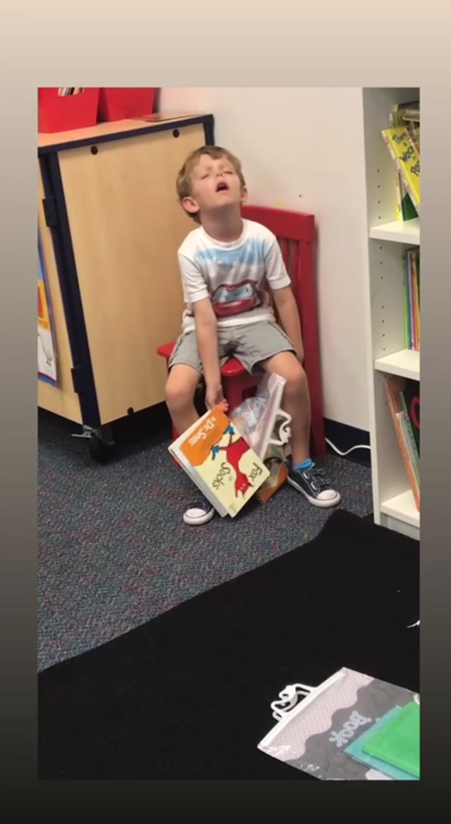 Sleepy kid green screen