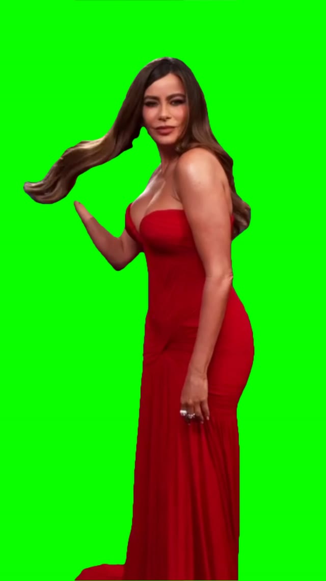 Sofia Vergara glambot green screen