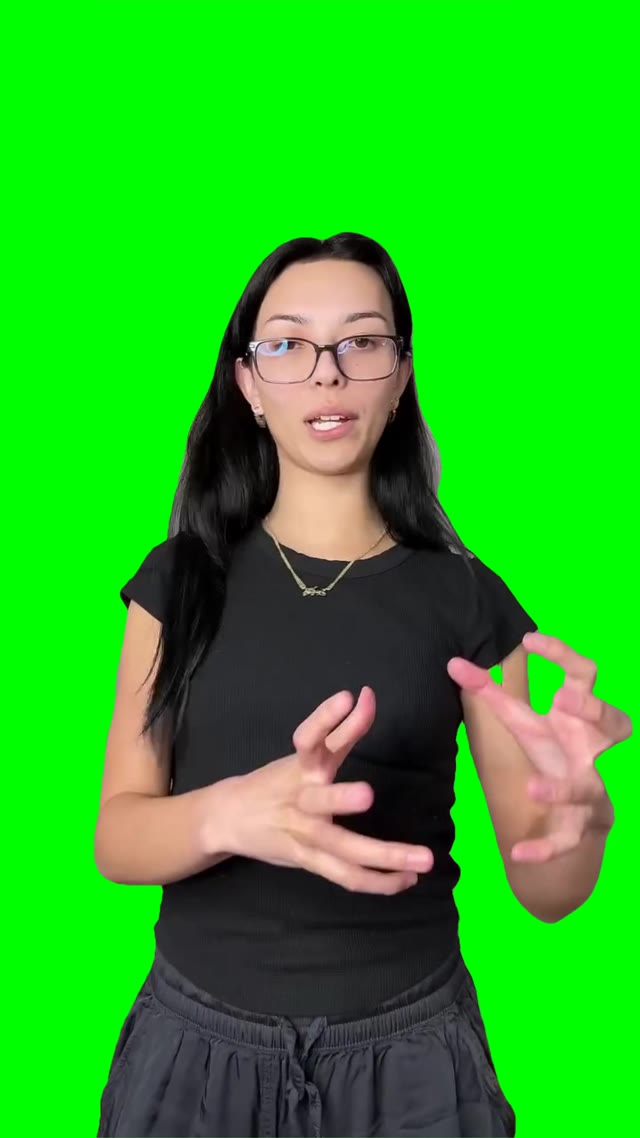 Sophi beatboxing green screen
