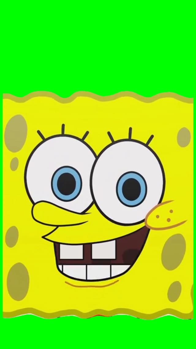 SpongeBob GLO in GLE Eugh Eugh green screen