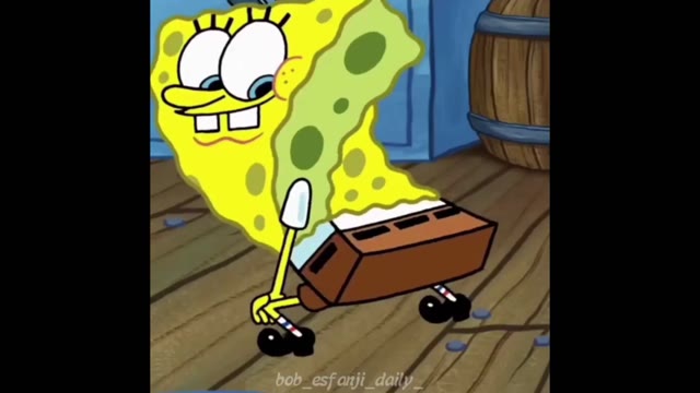 SpongeBob twerking green screen