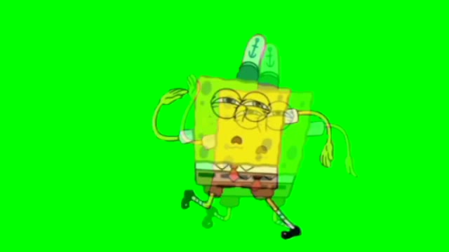 Spongebob Dancing green screen