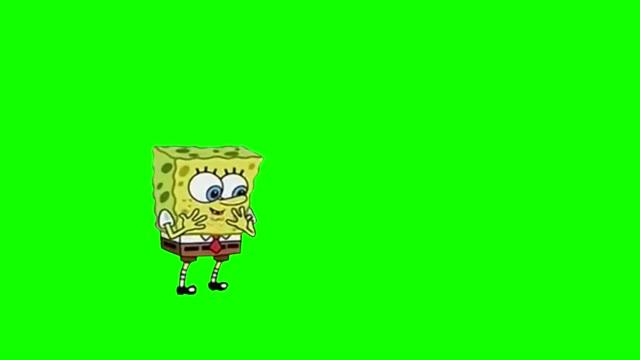 Spongebob Gary green screen