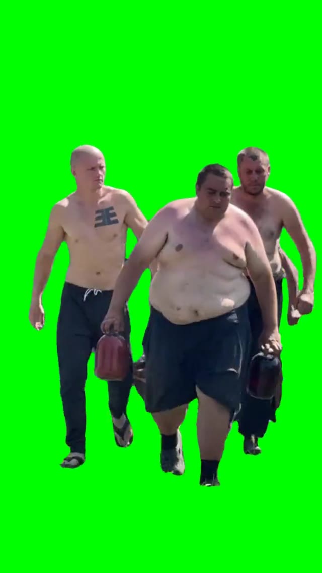 Squad on its way green screen