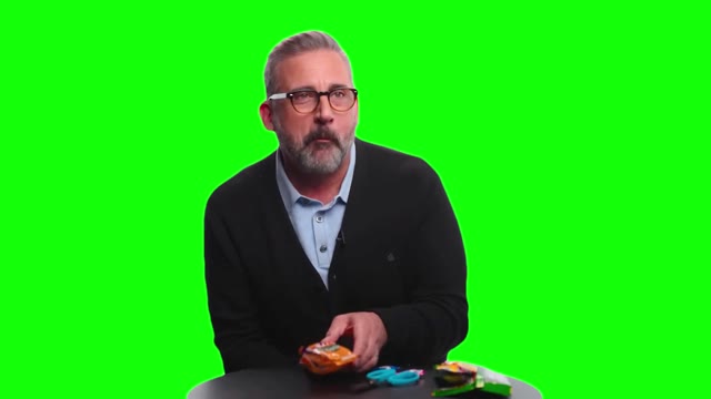 Steve Carell Laughing green screen