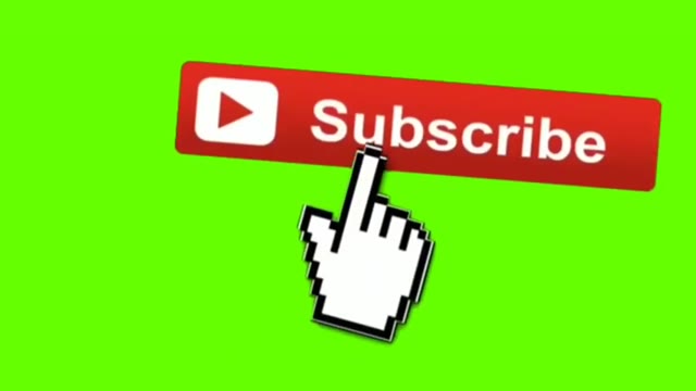 Subscribe Button green screen