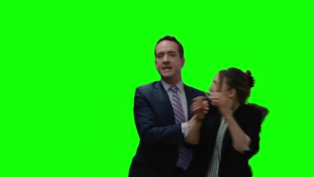 Succession Tom Greg running green screen