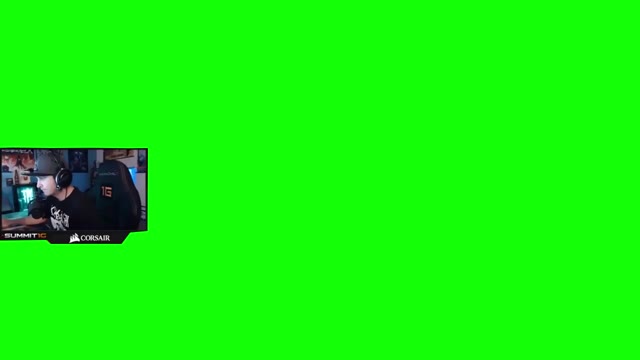 Summit1g Punching his Monitor green screen