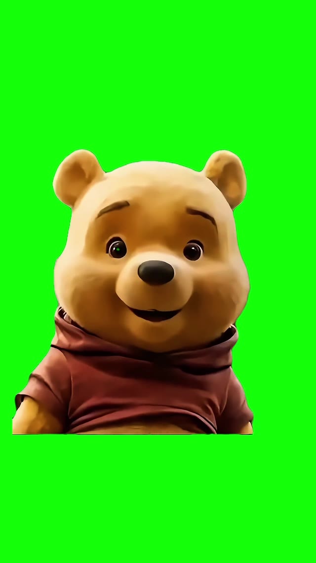 Sybau pooh 4k green screen