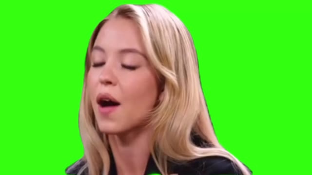 Sydney Sweeney Aftereffect green screen