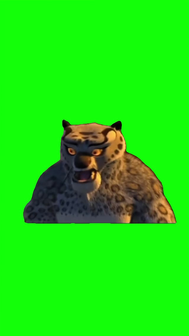 Tai Lung Confused green screen