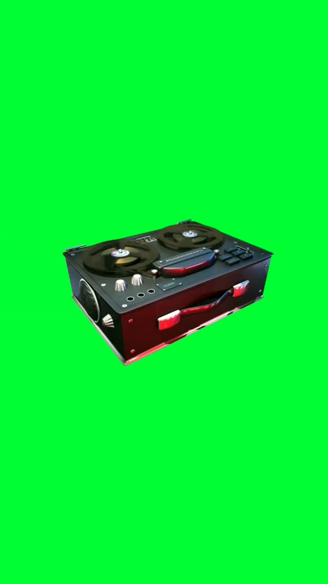 Tape Recording Animation green screen